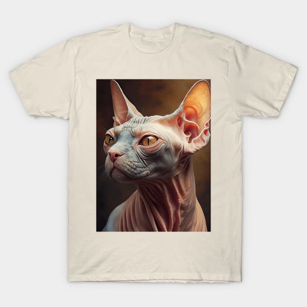 Sphynx Cat T-Shirt by ABART BY ALEXST 